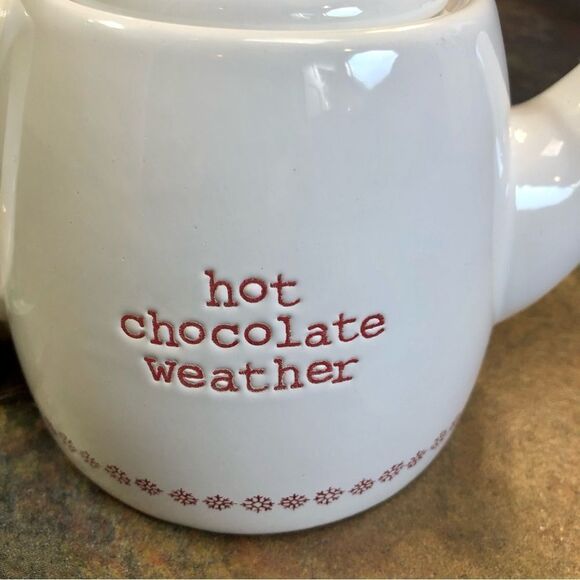 NWT Ceramic Hot Chocolate Tea Kettle Pot 35oz - Picture 2 of 9